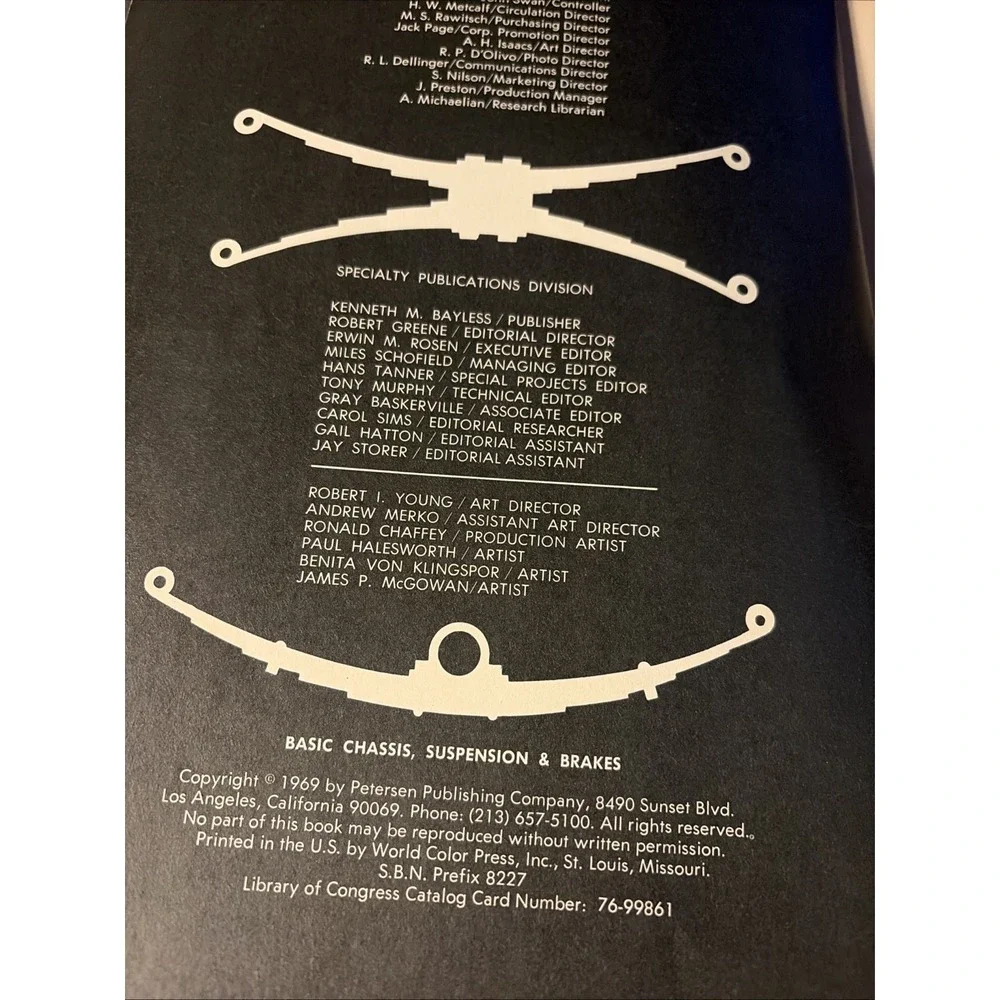 BASIC CHASSIS,‎ SUSPENSION & BRAKES from Petersen Publishing 1969